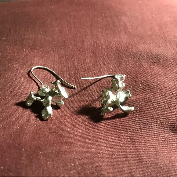 Sterling Silver Free Form Earrings - Picture 11 of 16